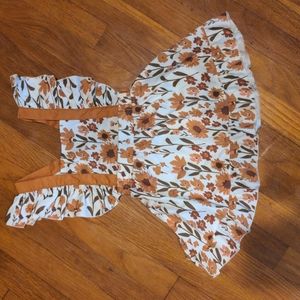 Pinafore floral dress